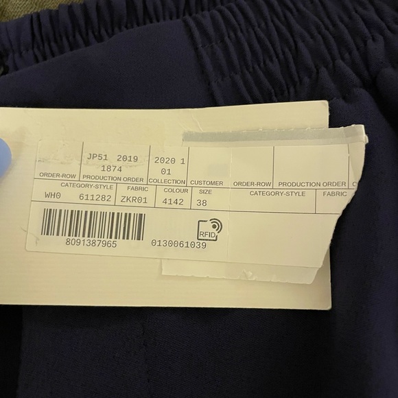 Gucci Harem Trouser - Navy with Interlocking GG Button - Picture 8 of 11